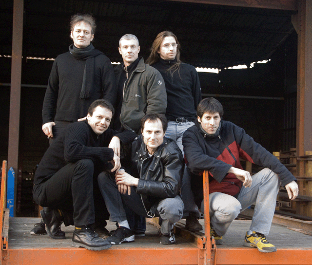 Le groupe en 2009 avec<br>Laurent T., José, Philippe,<br>Laurent D., Richard & Stéphane